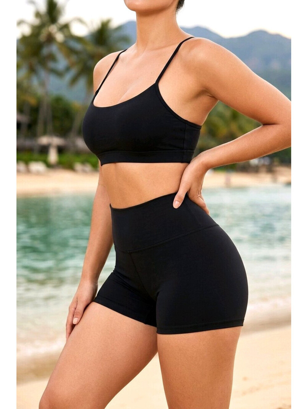Kona Sol Women's High Waist Swim Shorts X-Large (Bottoms only)
